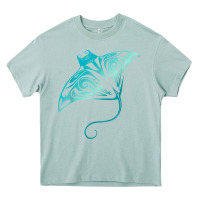 Hawaii Tribal Manta Ray Hawaiian Shirt Shark Lover T Shirt Heavy Core Tee | Teevron