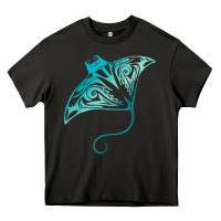 Asphalt hawaii tribal manta ray hawaiian shirt shark lover t shirt Heavy Core Tee - linhVisuals