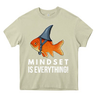 Mossy mindset motivational quote cute goldfish shark fish t shirt Heavy Core Tee - linhVisuals