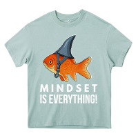 Arona mindset motivational quote cute goldfish shark fish t shirt Heavy Core Tee - linhVisuals