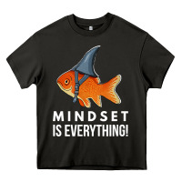Asphalt mindset motivational quote cute goldfish shark fish t shirt Heavy Core Tee - linhVisuals