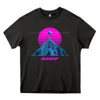 Asphalt pink sun   official gunship t shirt Heavy Core Tee - linhVisuals