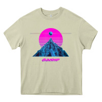 Mossy pink sun   official gunship t shirt Heavy Core Tee - linhVisuals
