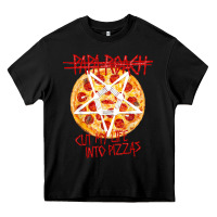 Black papa roach   official merchandise  cut my life into pizzas t shirt Heavy Core Tee - linhVisuals