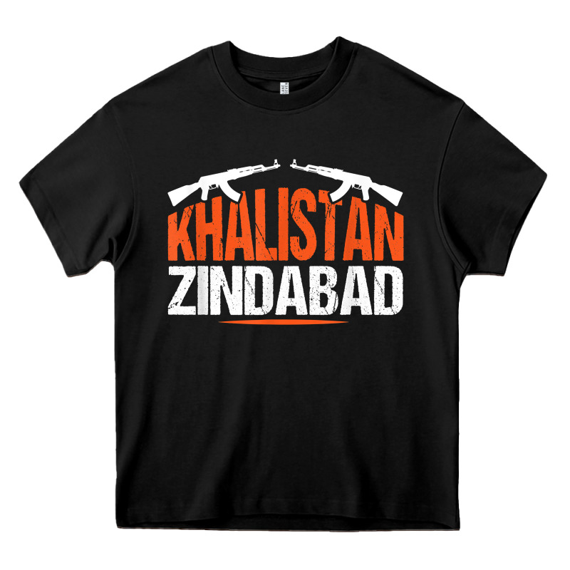 Sikh Khalistan Zindabad Singh Punjabi T Shirt Heavy Core Tee by linhVisuals | Teevron