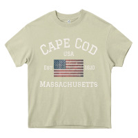 Mossy cape cod massachusetts american flag usa travel vintage pullover hoodi Heavy Core Tee - linhVisuals