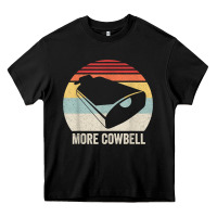 Black retro more cowbell shirt funny drummer gift vintage t shirt Heavy Core Tee - linhVisuals
