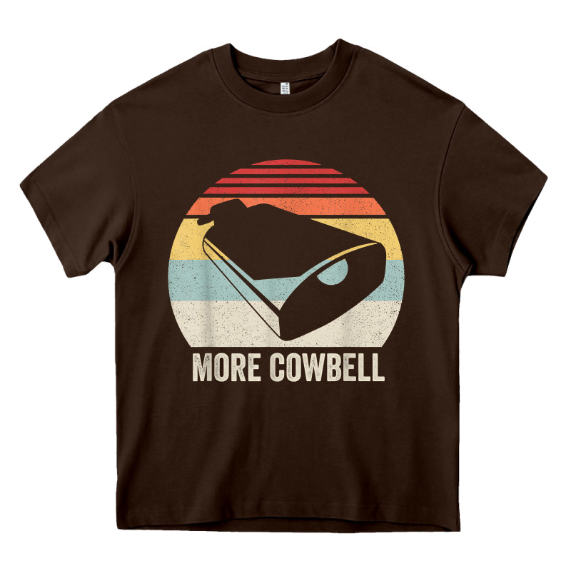 Retro More Cowbell Shirt Funny Drummer Gift Vintage T Shirt Heavy Core Tee by linhVisuals | Teevron
