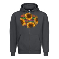 Smoke sunflower leopard serape patch Zipper Hoodie - Jasminsmagicworld