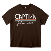 Chocolate Brown captiva florida t shirt Heavy Core Tee - linhVisuals