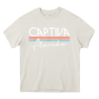 Cream captiva florida t shirt Heavy Core Tee - linhVisuals