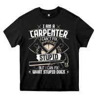 Black i can't fix stupid   funny carpentry woodworking carpenter t shirt Heavy Core Tee - linhVisuals