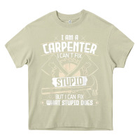 Mossy i can't fix stupid   funny carpentry woodworking carpenter t shirt Heavy Core Tee - linhVisuals