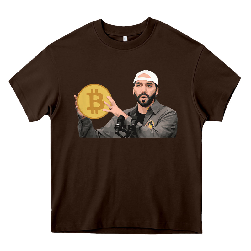El Salvador Bitcoin Bukele Legal Tender Cryptocurrency Btc T Shirt Heavy Core Tee by linhVisuals | Teevron