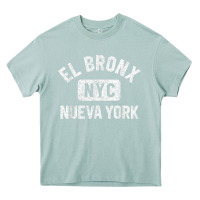 Arona el bronx nueva york nyc gym style distressed white print t shirt Heavy Core Tee - linhVisuals