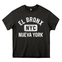 Asphalt el bronx nueva york nyc gym style distressed white print t shirt Heavy Core Tee - linhVisuals