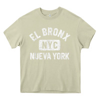 Mossy el bronx nueva york nyc gym style distressed white print t shirt Heavy Core Tee - linhVisuals