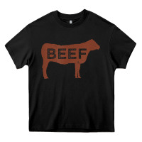 Black beef t shirt, beef cattle shirt Heavy Core Tee - linhVisuals
