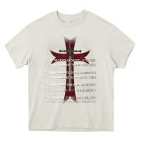 Knights Templar Crusader Cross Ring Order Be Without Fear T Shirt Heavy Core Tee | Teevron