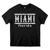 Black miami florida souvenir t shirt Heavy Core Tee - linhVisuals