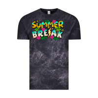 Cloud Black Summer Break Vintage Tee - CowhideDigitalArt