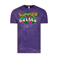 Cloud Purple Summer Break Vintage Tee - CowhideDigitalArt