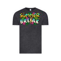 Vintage Black Summer Break Vintage Tee - CowhideDigitalArt