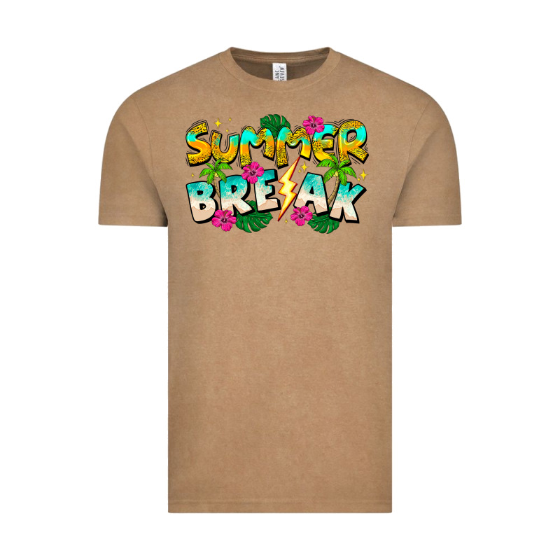 Summer Break Vintage Tee by CowhideDigitalArt | Teevron