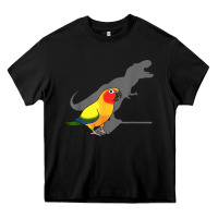 Black cute screaming parrot, birb memes, funny t rex sun conure t shirt Heavy Core Tee - linhVisuals