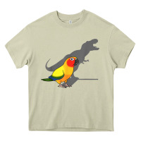 Mossy cute screaming parrot, birb memes, funny t rex sun conure t shirt Heavy Core Tee - linhVisuals