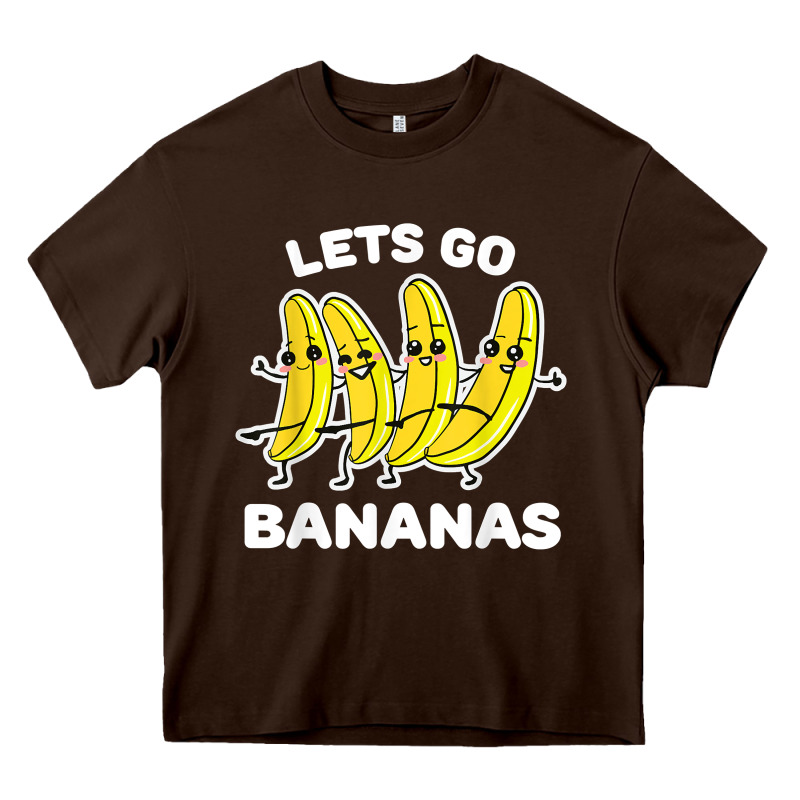 Lets Go Bananas Shirt  Funny Fruit Pun Shirt  Banana T Shirt Heavy Core Tee by linhVisuals | Teevron