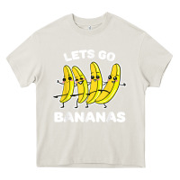 Cream lets go bananas shirt  funny fruit pun shirt  banana t shirt Heavy Core Tee - linhVisuals