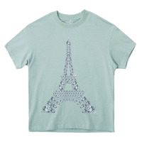 Arona eiffel tower with diamonds the parisian french love sign t shirt Heavy Core Tee - linhVisuals