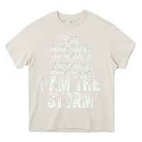 Cream fate whispers to warrior i am the storm quote gritty fighter t shirt Heavy Core Tee - linhVisuals