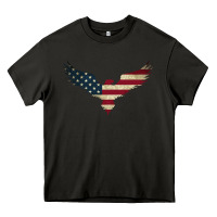 Asphalt bald eagle  america Heavy Core Tee - linhVisuals