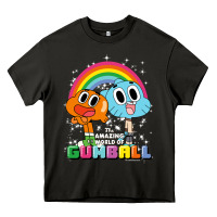 Asphalt cn the amazing world of gumball & darwin rainbow portrait pullover hoo Heavy Core Tee - linhVisuals