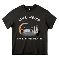 Asphalt funny opossum possum tee live weird fake your death t shirt Heavy Core Tee - linhVisuals