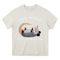 Cream funny opossum possum tee live weird fake your death t shirt Heavy Core Tee - linhVisuals