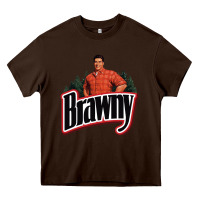 Chocolate Brown brawny paper towel guy Heavy Core Tee - linhVisuals