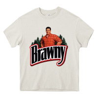 Cream brawny paper towel guy Heavy Core Tee - linhVisuals