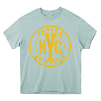 Arona harlem new york nyc vintage sign distressed amber print t shirt Heavy Core Tee - linhVisuals
