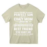 Mossy i'm not a perfect son but my crazy mom loves me mother's day t shirt Heavy Core Tee - linhVisuals