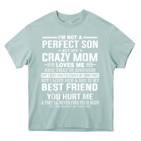Arona i'm not a perfect son but my crazy mom loves me mother's day t shirt Heavy Core Tee - linhVisuals