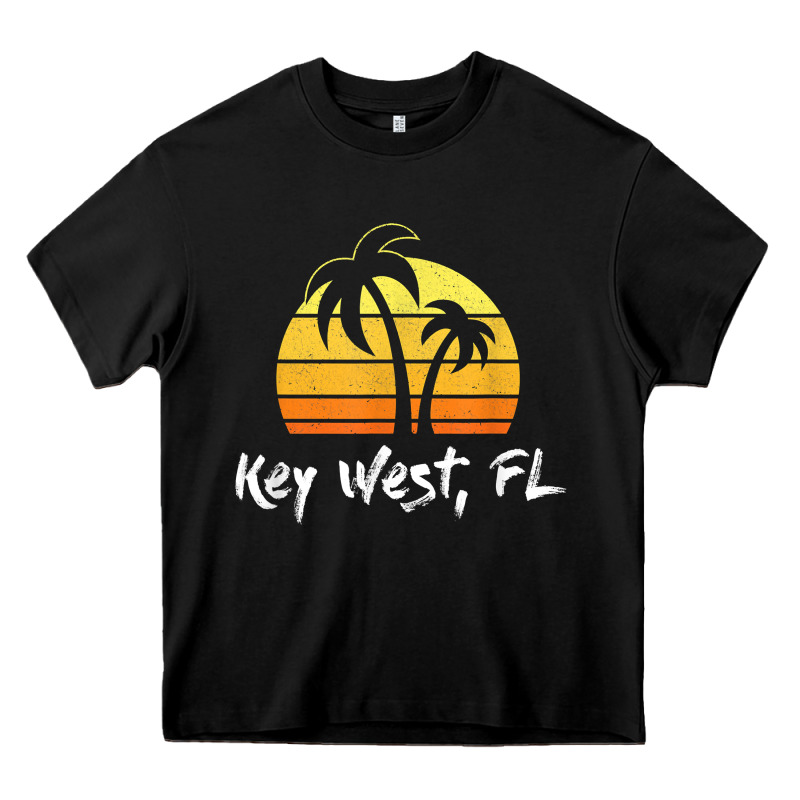 Retro Key West T Shirt Florida Beach Shirt Heavy Core Tee by linhVisuals | Teevron