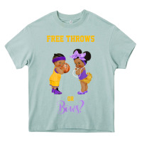 Arona free throws or bows basketball baby gender reveal t shirt Heavy Core Tee - linhVisuals