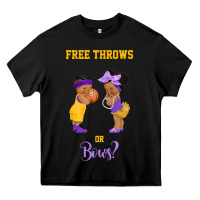 Black free throws or bows basketball baby gender reveal t shirt Heavy Core Tee - linhVisuals