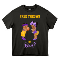 Asphalt free throws or bows basketball baby gender reveal t shirt Heavy Core Tee - linhVisuals