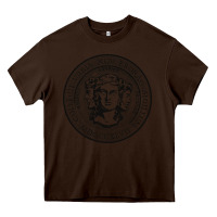 Chocolate Brown city college of new york seal Heavy Core Tee - linhVisuals