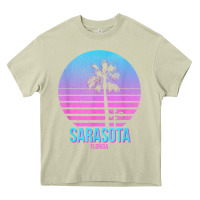 Mossy sarasota florida vintage retro palm tree t shirt Heavy Core Tee - linhVisuals