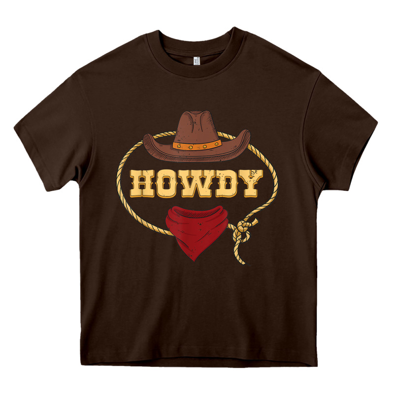 Howdy Shirt Western Rodeo Country Cowboy Texan T Shirt Heavy Core Tee by linhVisuals | Teevron